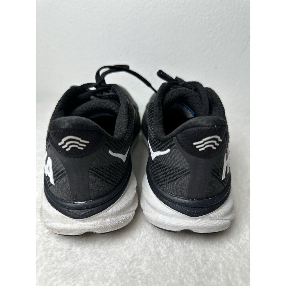 Hoka One One Clifton 9 Women's Size 7.5B Black White Running Lightweight Shoes - Picture 7 of 13